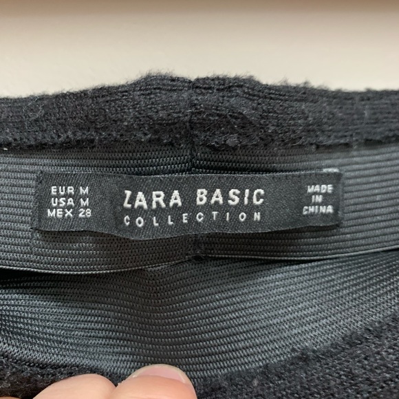 High waisted black tulip skirt. new. Size M. Zara - Picture 3 of 5